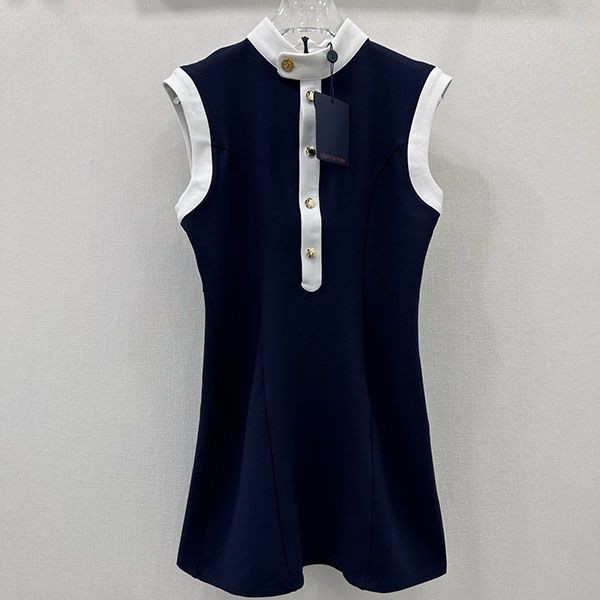 ClassicLouis Vuitton Replica Technical Jersey Sailor Dress 1AFLDZ