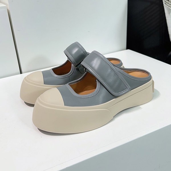 MARNI PABLO Leather Mary Jane Sneakers Replica mat59702