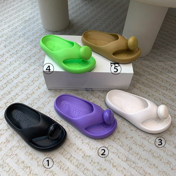 ☆Popular [Loewe] Fake thong sandals FOAM SLIDE 5 colors L616S03X02