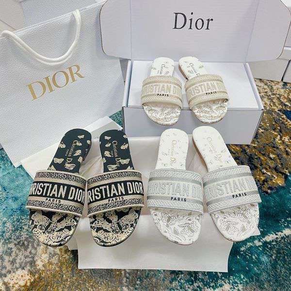 [Popular ★] Dior Copy Dway Slide Sandals Fleurs Mystiques def78021
