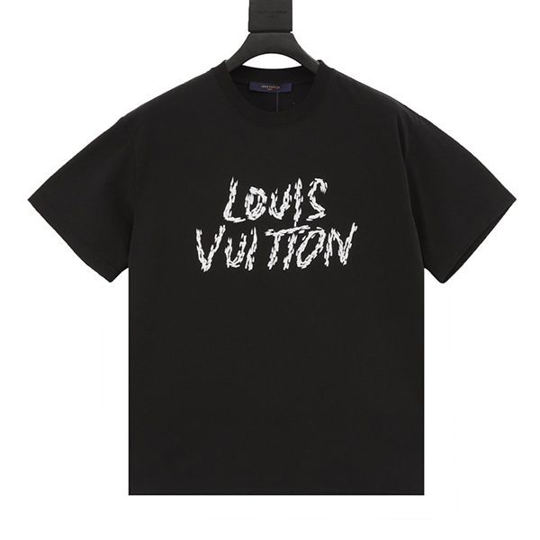Cheap price!Louis Vuitton logo sketch style font T-shirt copy vuz41815 Cheap price!Louis Vuitton logo sketch style font T-shirt copy vuz41815