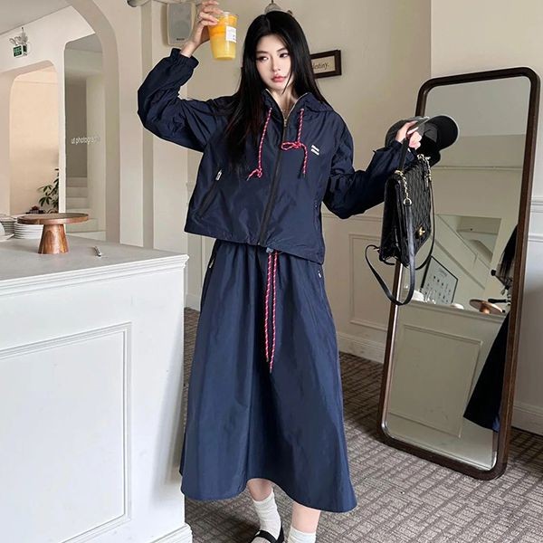 [Popular item] Miu Miu nylon fake logo midi skirt technical myq46995