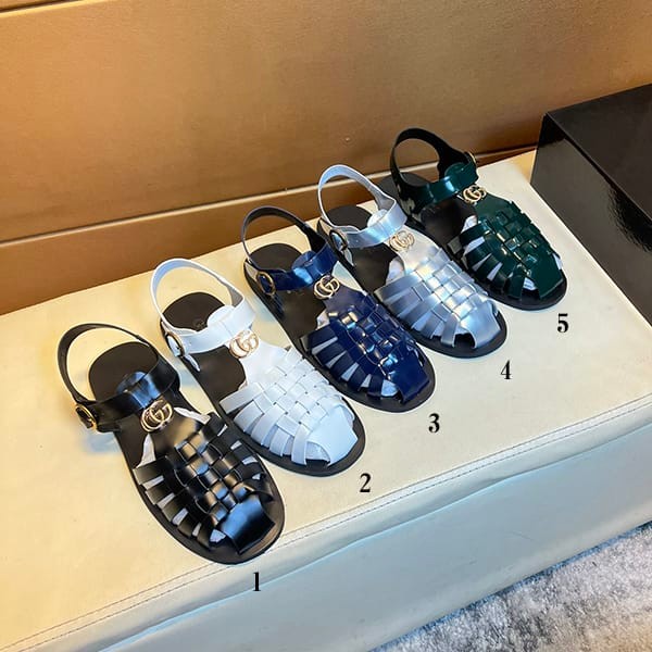 Great gift idea: fake Gucci rubber buckle strap sandals with logo in 5 colors guc95268 Great gift idea: fake Gucci rubber buckle strap sandals with logo in 5 colors guc95268