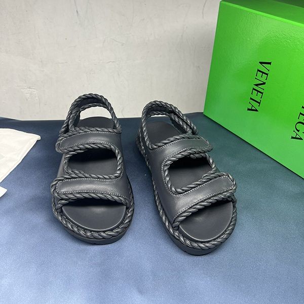 Secured [Bottega Veneta] Jack Flat Sandals Replica boc05745