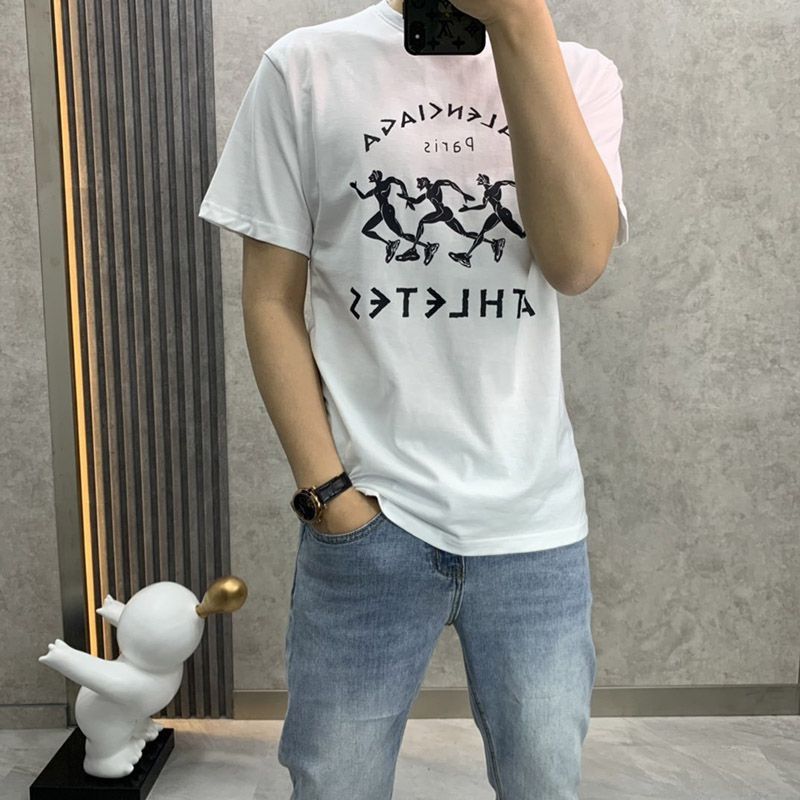 ★Popular in Japan! Balenciaga athletes T-shirt replica white bai93322