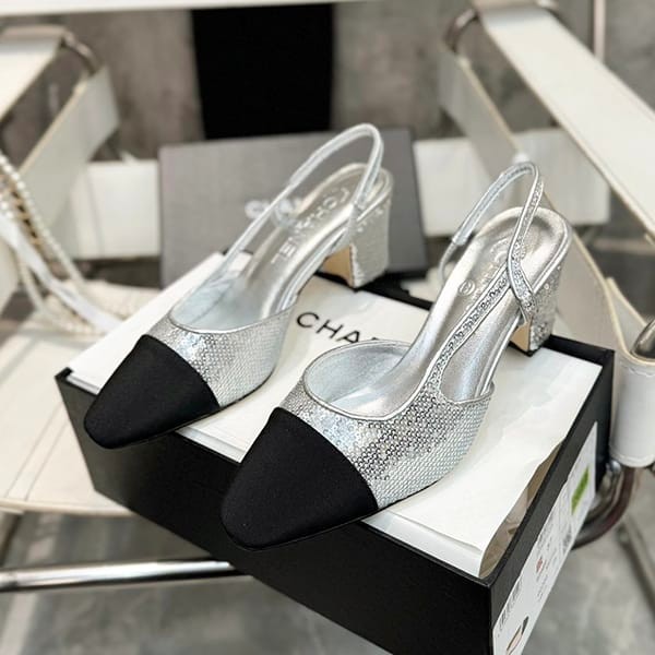 New design Chanel slingback shoes replica shl19490 New design Chanel slingback shoes replica shl19490