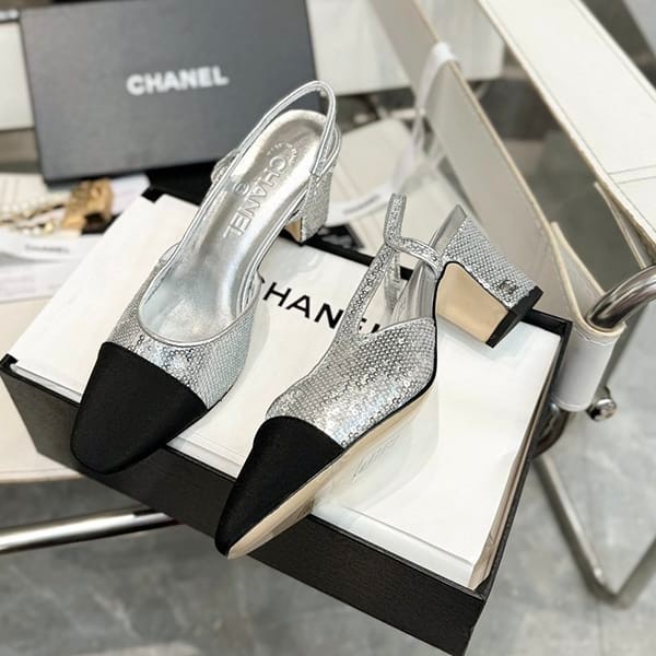 New design Chanel slingback shoes replica shl19490
