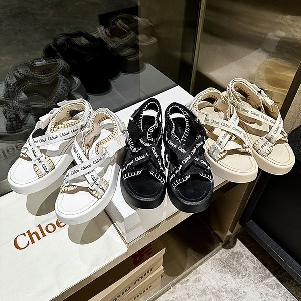The most popular Chloe sandals with the fake logo, Mila logo platform cha79677
