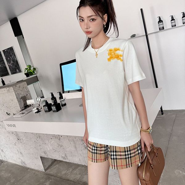 Extremely eye-catching! Burberry EKD Cotton T-shirt replica Bag26097 Extremely eye-catching! Burberry EKD Cotton T-shirt replica Bag26097