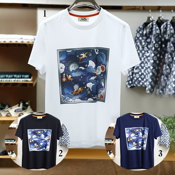 Lowest price challenge Hermes Capsule Sports Cut and Sewn T-shirt Parody 3 colors ere76723 Lowest price challenge Hermes Capsule Sports Cut and Sewn T-shirt Parody 3 colors ere76723