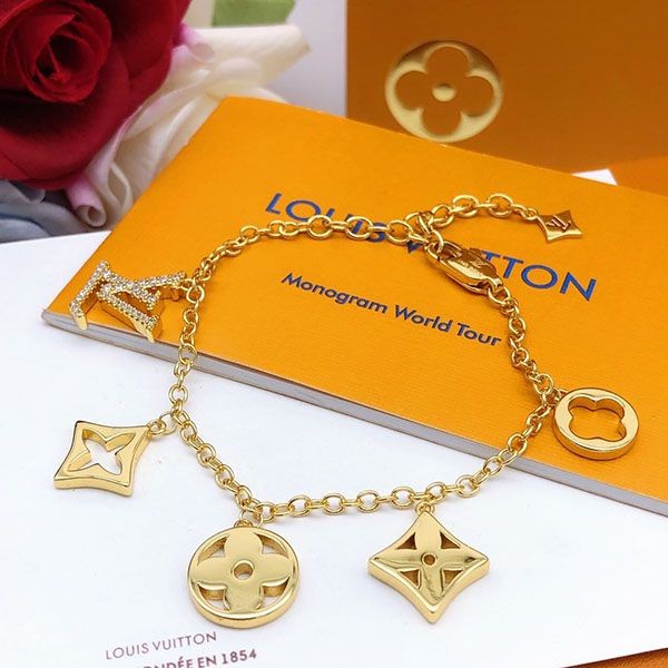 Hard to findLouis Vuitton rare replica bracelet LV glam vuz72411
