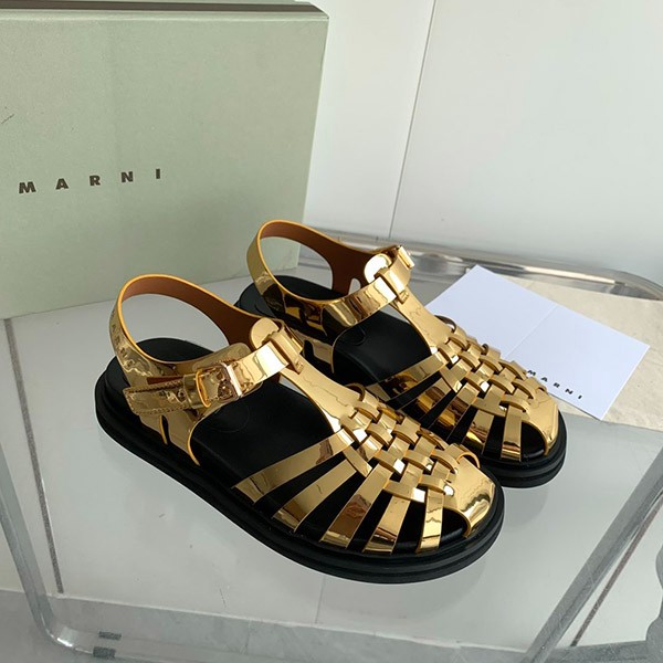 Marni Fisherman's replica / Leather sandals P0410