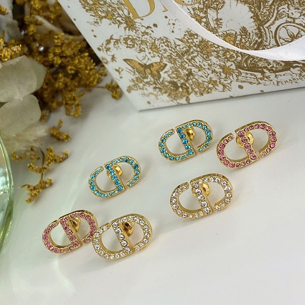 Classic Dior earrings copy sparkling crystal "Moonlight" CD earrings dej75129