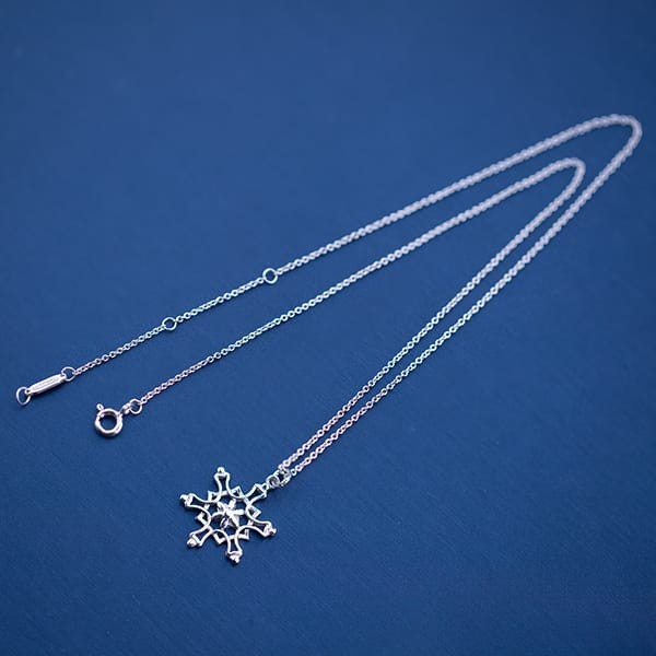 Sold out Tiffany Snowflake Necklace Replica AG925 Tin75461