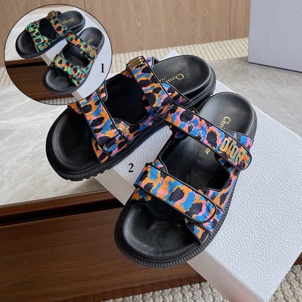 Immediate delivery Dior DiorAct Mitza leopard print velcro sandals parody 2 colors dex07929 Immediate delivery Dior DiorAct Mitza leopard print velcro sandals parody 2 colors dex07929