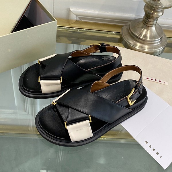 High quality Marni FUSSBETT strap flat sandals replica may87115