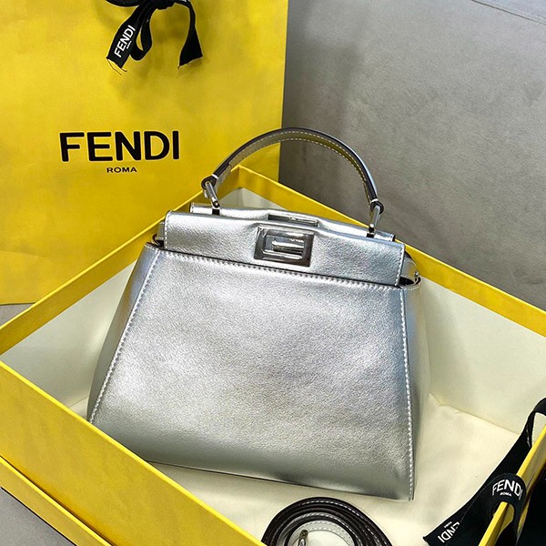 No.1 Popular Fendi Replica Peekaboo Mini Leather Bag fej53289
