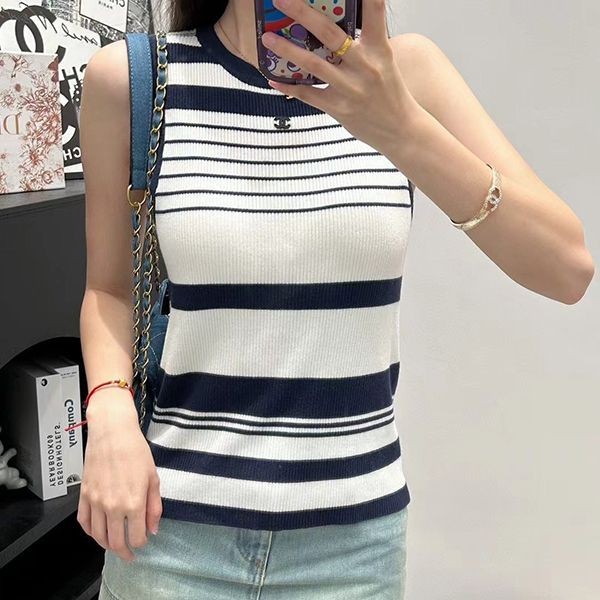 Extremely rare! Hard to find! Chanel striped knit vest replica sht32421