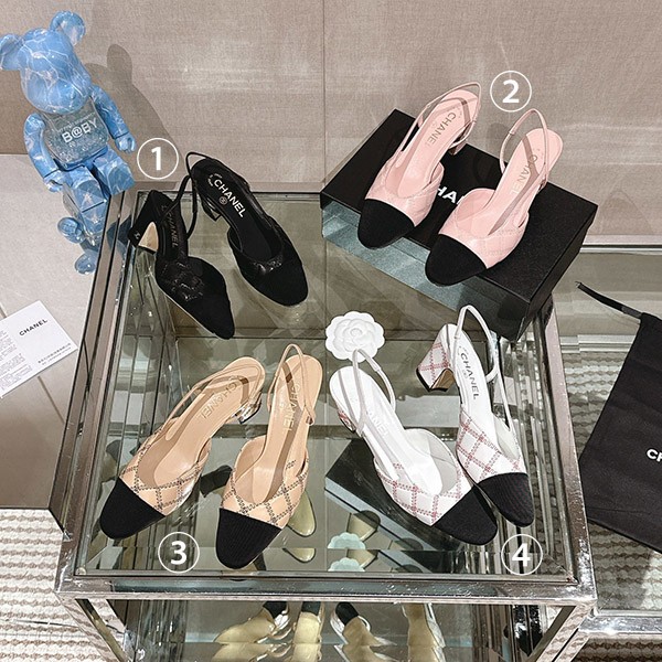 [Elegant and stylish?] Chanel cheap pumps chunky heels 4 colors shw60770