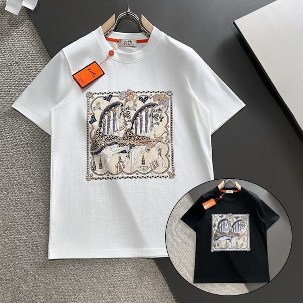 Secured Hermes Capsule Sports Cut and Sewn T-Shirt Replica 2 Colors erh21620 Secured Hermes Capsule Sports Cut and Sewn T-Shirt Replica 2 Colors erh21620