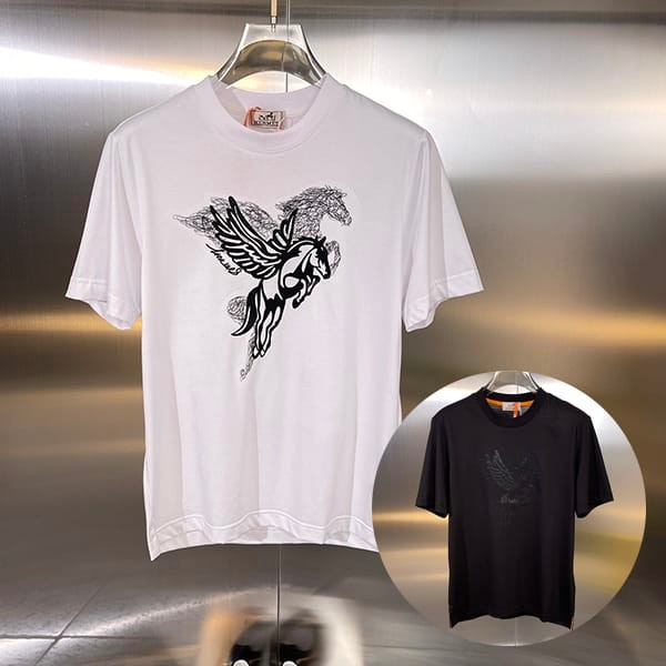 Express delivery Hermes n-grade Capsule Sports Cut and sewn T-shirt n-grade 2 colors eru51595 Express delivery Hermes n-grade Capsule Sports Cut and sewn T-shirt n-grade 2 colors eru51595