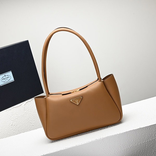Prada Medium Leather Handbag Replica Camel 1BA444 Prada Medium Leather Handbag Replica Camel 1BA444