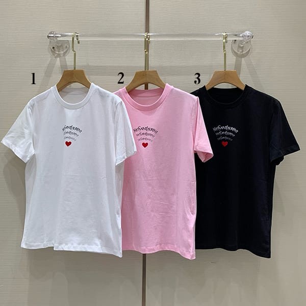 Free shipping Saint Laurent signature logo T-shirt parody 3 colors Sai11334 Free shipping Saint Laurent signature logo T-shirt parody 3 colors Sai11334