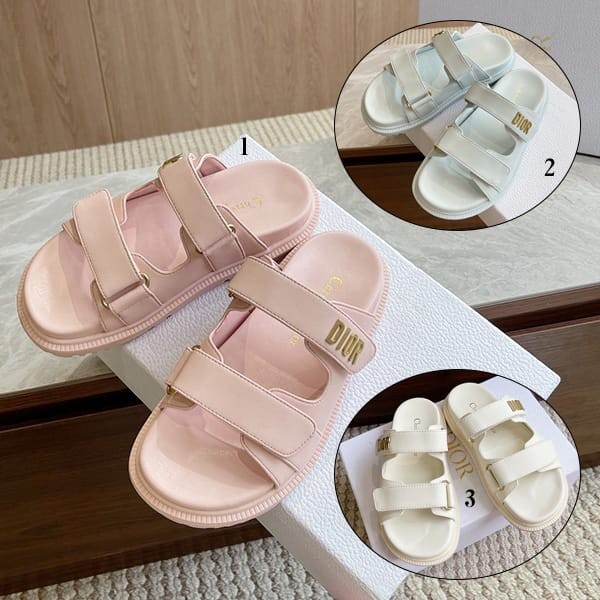 Cheap Dior with tracking Dior Act slide sandals fake 3 colors kcq718labs18n