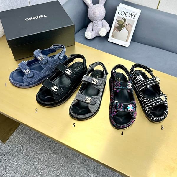 Perfect gift: Chanel replica Matelasse Hooded Sandals in 5 colors shg45484