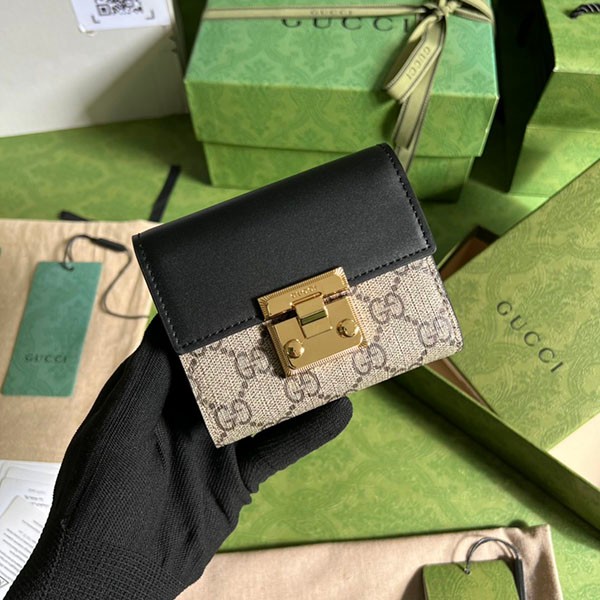 Very popular! Gucci GG Supreme folding wallet copy guj05193 Very popular! Gucci GG Supreme folding wallet copy guj05193