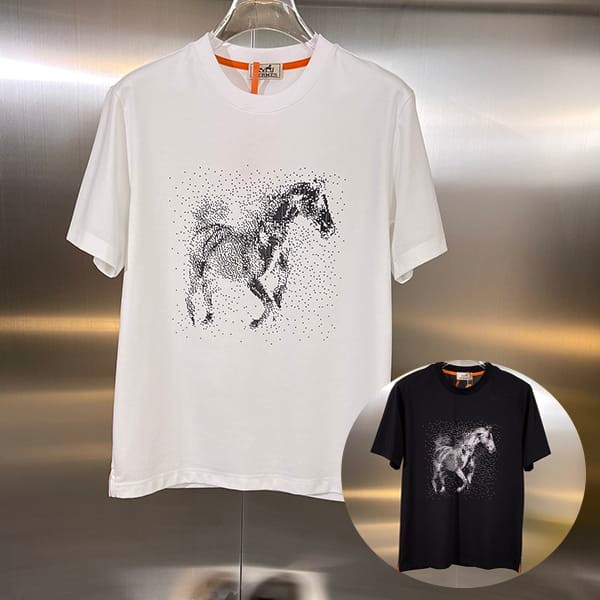 High quality Hermes Capsule Sports cut and sewn T-shirt copy 2 colors erh45612 High quality Hermes Capsule Sports cut and sewn T-shirt copy 2 colors erh45612