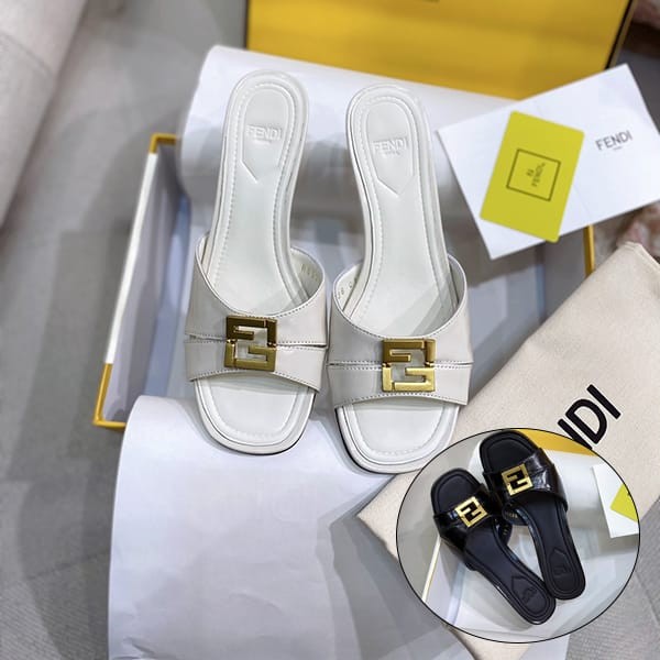 No.1 Popular Fendi Bold Medium Sandals Replica 2 Colors fet79687