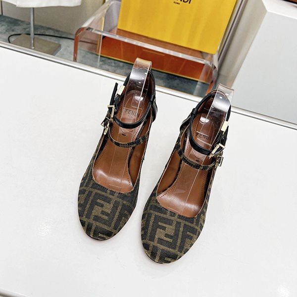 Super popular Fendi Zucca heel pumps replica fez32927 Super popular Fendi Zucca heel pumps replica fez32927