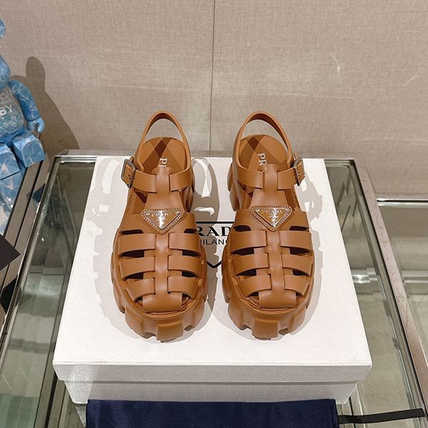 Prada Monolith Rubber Sandals Fake Logo Platform Strap Mules 1X853M Prada Monolith Rubber Sandals Fake Logo Platform Strap Mules 1X853M