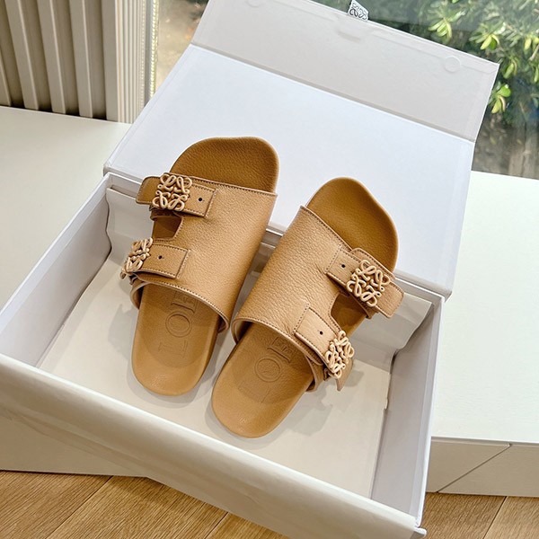 Loewe Ease Slide Sandals Replica Anagram Buckle loi86777