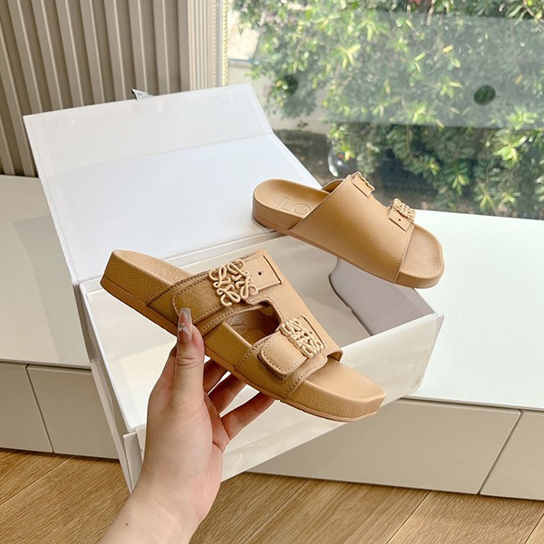 Loewe Ease Slide Sandals Replica Anagram Buckle loi86777