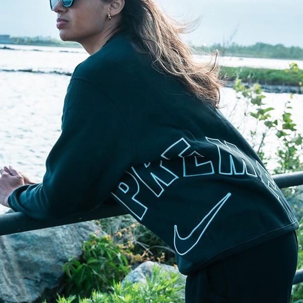 Convenient Supreme x Nike Replica Arc Logo Crew Neck Sweatshirt in 2 Colors shu84096