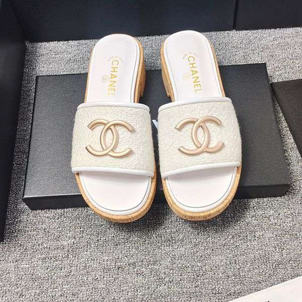 Chanel CC Tweed Sandals, loved by many celebrities, Grade N shd03734