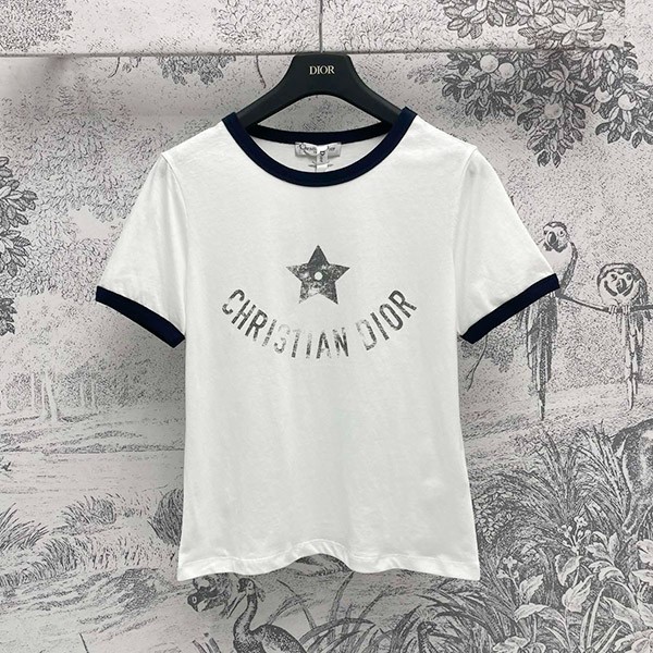 [Dior] Dior Riviera T-shirt replica cotton jersey (white) 443T27A