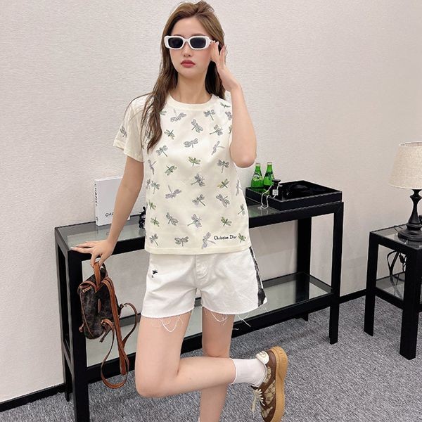 [Women's dream ☆] Dior dragonfly T-shirt replica dev71049