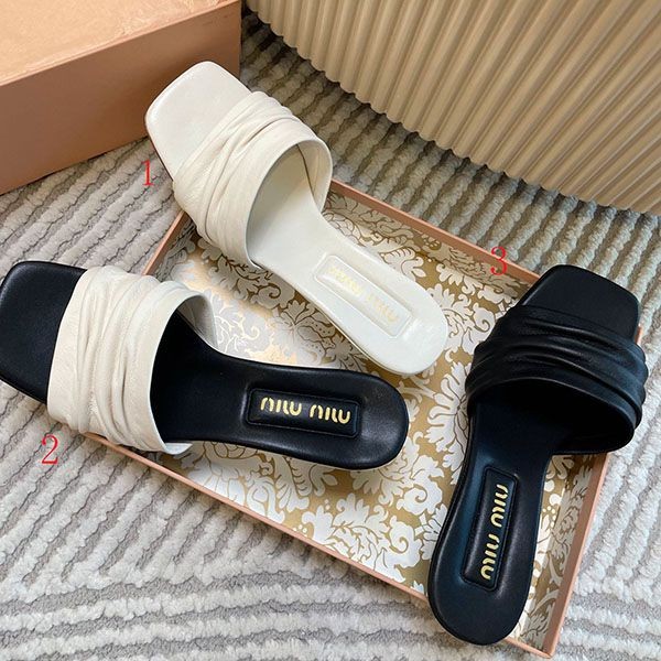 Miu Miu mule sandals replica myr46125 Miu Miu mule sandals replica myr46125