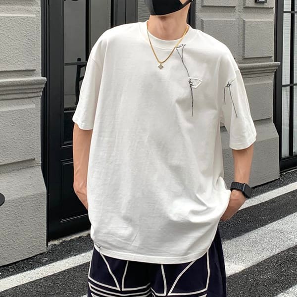 ★Safe shipping with tracking Prada logo cotton T-shirt short sleeve replica puh37671 ★Safe shipping with tracking Prada logo cotton T-shirt short sleeve replica puh37671