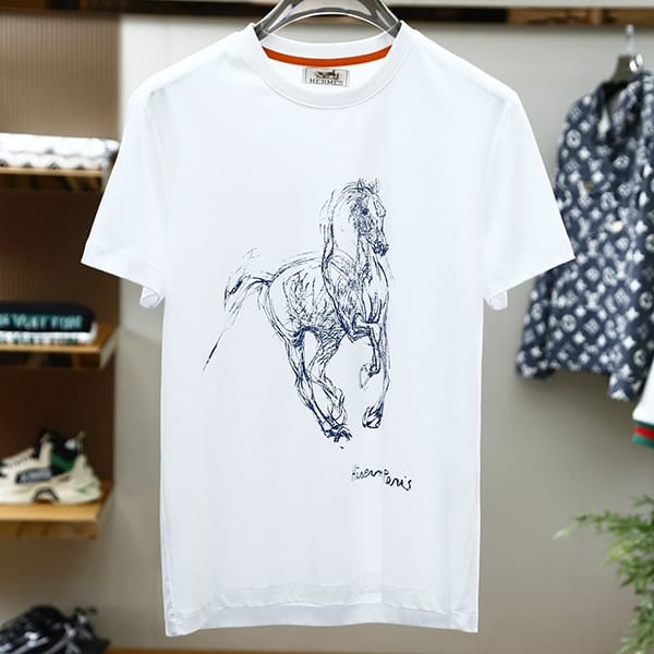 Attention ★ Hermes Capsule Sports Cut and Sewn T-shirt Replica erw43943 Attention ★ Hermes Capsule Sports Cut and Sewn T-shirt Replica erw43943