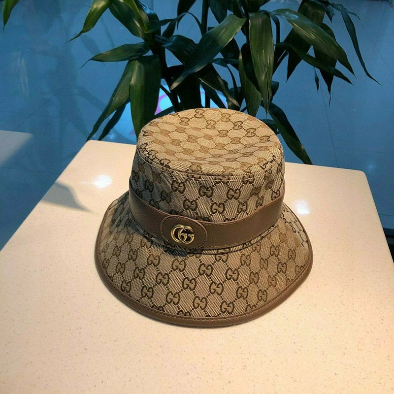 Very popular: Gucci GG canvas fedora baguette hat replica gut08965