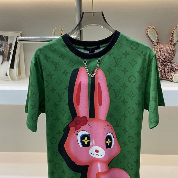 Louis Vuitton★Sporty? Short sleeve animal rabbit 1AFTRT