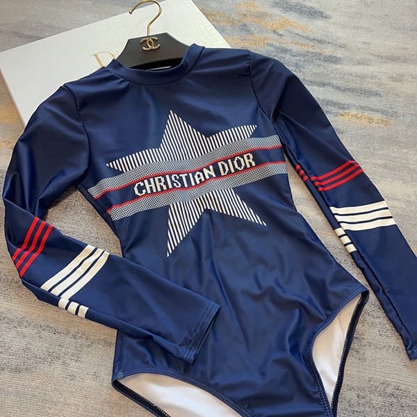 Attention ★ Dior n-grade one-piece swimwear Star Alps swimsuit dez76037