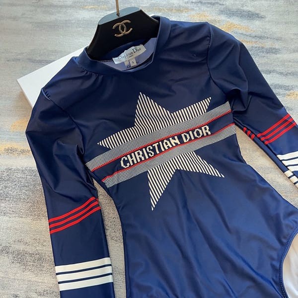 Attention ★ Dior n-grade one-piece swimwear Star Alps swimsuit dez76037