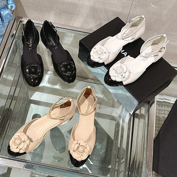 2024 Spring/Summer Chanel CC Logo Pumps Fake Camellia Flower Leather Limited Edition SHW91895