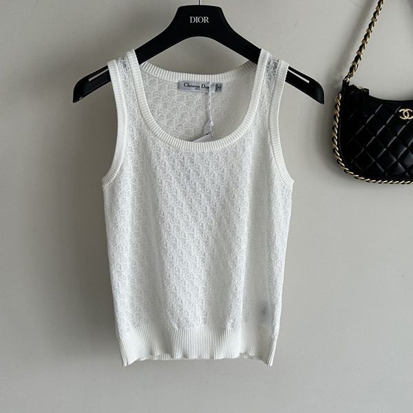 Super popular Dior Oblique tank top fake? White dea94486
