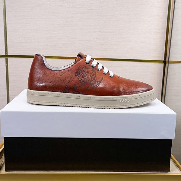 [Berluti Parody] Playtime Scritto Leather Sneakers bez85972